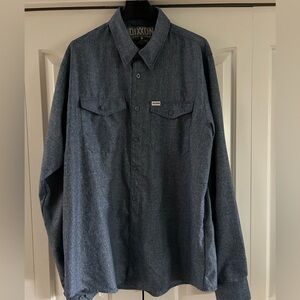 Men’s long sleeve shirt 

Denim color